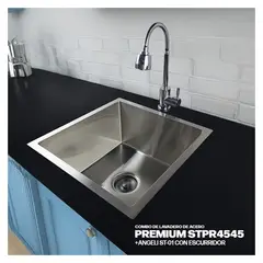 STONE - COMBO LAVADERO PREMIUM STPR4545 + MZCLADORA ANGELIST-01 + ESCURRIDOR