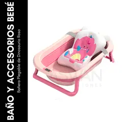 GENERICO - Bañera Plegable de Dinosaurio Rosa