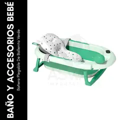 GENERICO - Bañera Plegable De Ballenita Verde