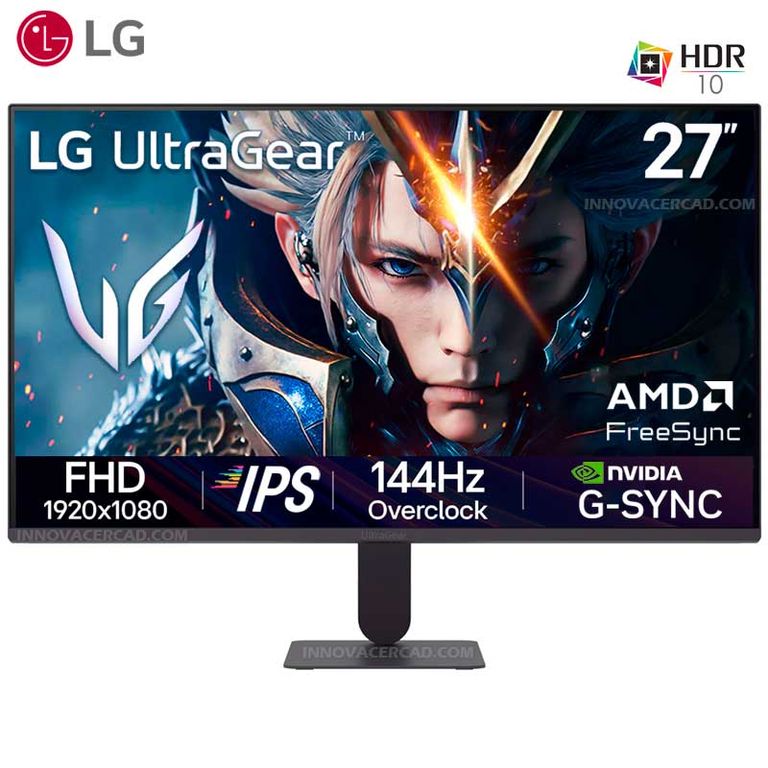 Monitor UltraGear G4 27G411A-B de 27 FHD IPS, 144 Hz, 1MS, G-SYNC