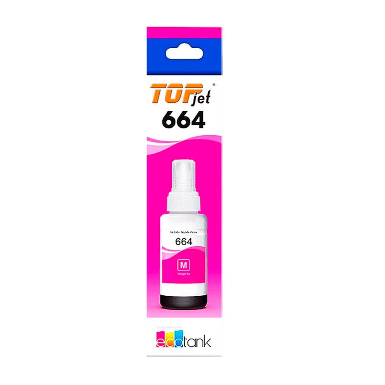 Tinta compatible TOP JET T664 Magenta 70mlcon Epson EcoTank