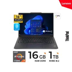 LENOVO - ThinkPad E14 Gen 6 - 14", AMD Ryzen 7 7735HS, 4.75GHz,/16GB RAM/1TB SSD/Negro/ Windows 11 Pro