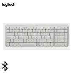 LOGITECH - Teclado K250 Bluetooth Blanco