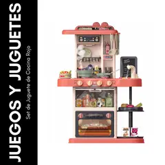 GENERICO - Set de Juguete de Cocina Rojo