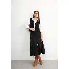 GENERICO - FALDA MIDI AGAMUZADA ALMAT MUJER