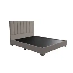 MUEBLES MACRUMO - Cama tapizada Espa - 15plz Beige oscuro