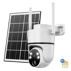 OEM - Camara De Vigilancia 4G - Para Chip de Celular - 4K Con Panel solar