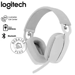 LOGITECH - Audífono Zone Vibe 100 Bluetooth White con Micrófono