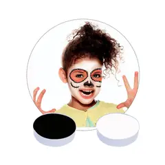 MASK COLORS - Set de maquillaje blanco y negro de Halloween