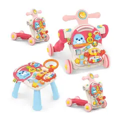 HUANGER - ANDADOR CAMINADOR MUSICAL 4 EN 1 ROSADO