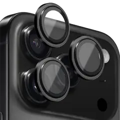 GENERICO - Protector de Cámara Individual Compatible con iPhone 17 Pro - Negro