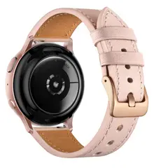 GENERICO - Correa Cuero para Samsung watch 4 / 45mm ROSADA