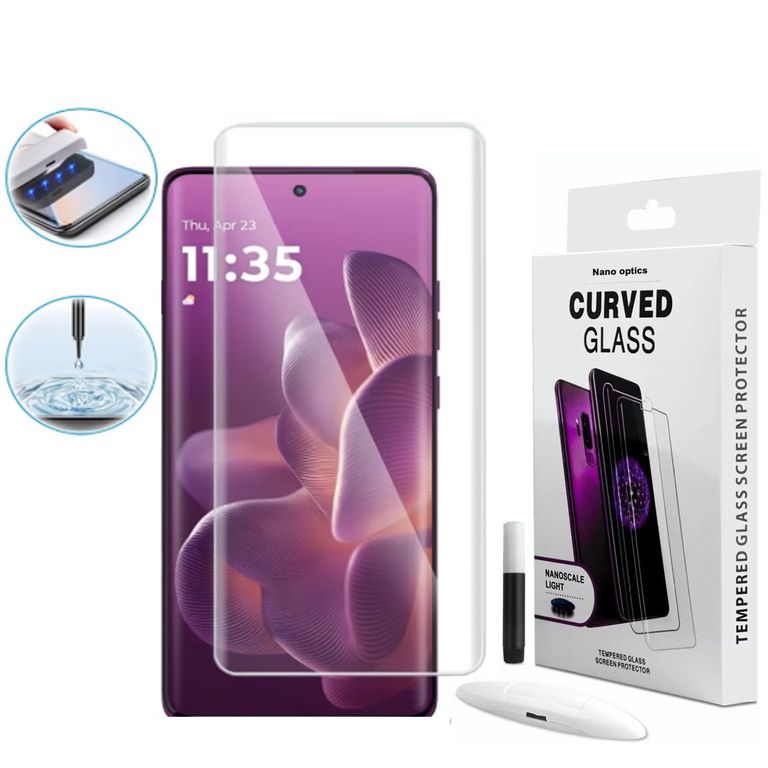 Mica de Vidrio UV Para Motorola Moto Edge 60 Pro