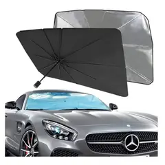 GENERICO - Protector Panorámico Carro Parasol Premium Forma Sombrilla