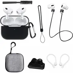 GENERICO - Kit 8 en 1 de Accesorios Para Airpods PRO (2.ª GENERACIÓN) – Funda Protectora