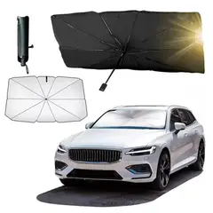 GENERICO - Protector Solar Para Carro Parasol Forma Sombrilla Para Auto
