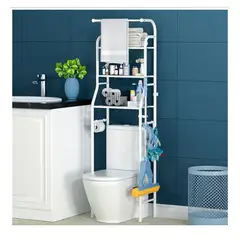 GENERICO - RACK ORGANIZADOR DE BAÑO 3 NIVELES CON COLGADOR