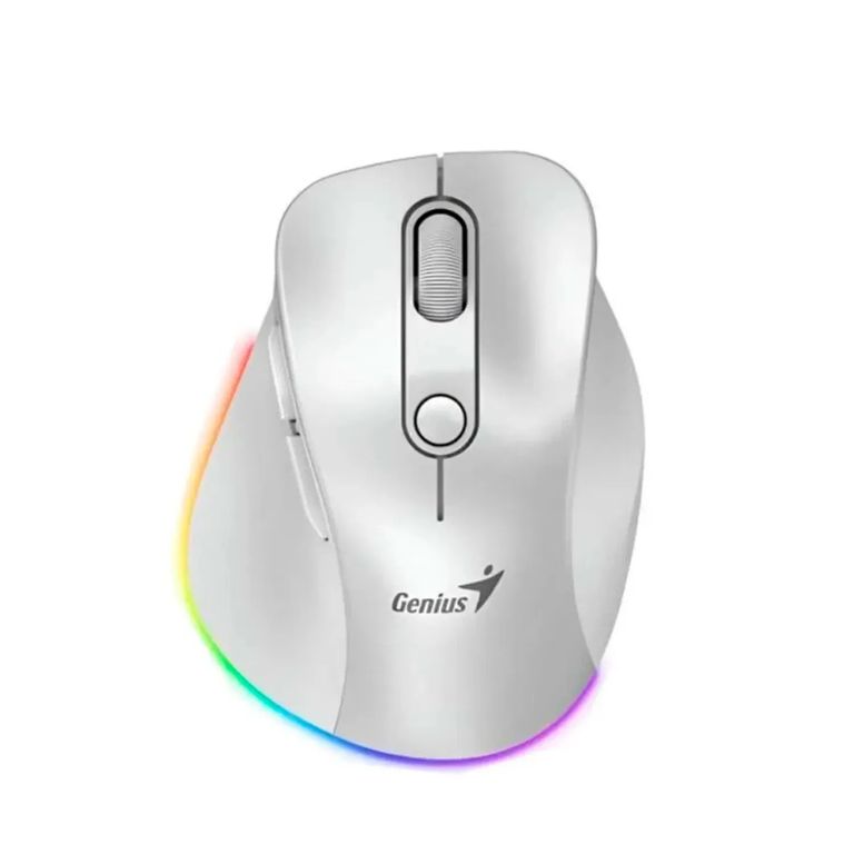 Mouse Ergo 9000s Pro Dual Recargable blanco