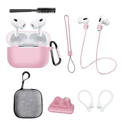 GENERICO - Kit 8 en 1 de Accesorios Para Airpods PRO (2.ª GENERACIÓN) – Funda Protectora