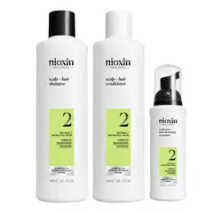 NIOXIN - - System 2 shampoo 300 + acondicionador 300ml + tratamiento 100ml