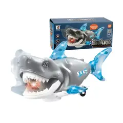 GENERICO - Tiburón con Música Luces LED y Rotación 360°