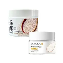 BIOAQUA - Gel Corporal Exfoliante de Arroz + Crema Facial de Arroz
