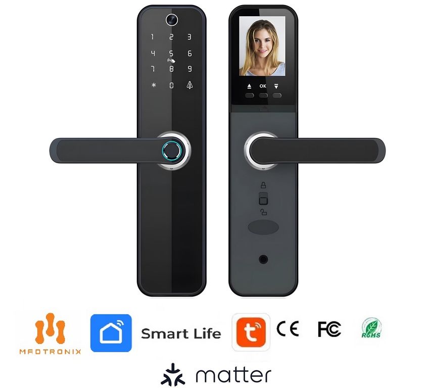 Cerradura Inteligente con Camara y Pantalla HR07 Videoportero