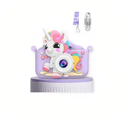 GENERICO - Mini Cámara Digital Recargable con Protector para Niños