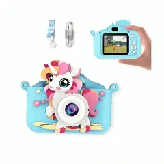 GENERICO - Mini Cámara Digital Recargable con Protector para Niños