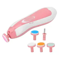 GENERICO - Set de Pulidor de Uñas de Bebes Set de Manicura Rosa