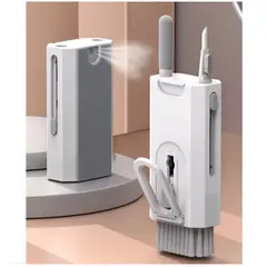 GENERICO - CEPILLO LIMPIADOR 8 EN 1 DE TECLADO DE ORDENADOR Y AURICULARES