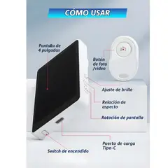 OEM - Visor Duplica Pantalla Celular Recargable Selfie Fotos