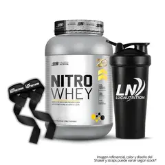 UNIVERSE NUTRITION - Nitro Whey 1.1 KG Proteina - Vainilla + Straps + Shaker