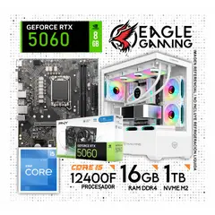 INTEL - Computadora Pc Core I5 12400F RAM 16GB SSD 1TB RTX 5060 (12va Generación)