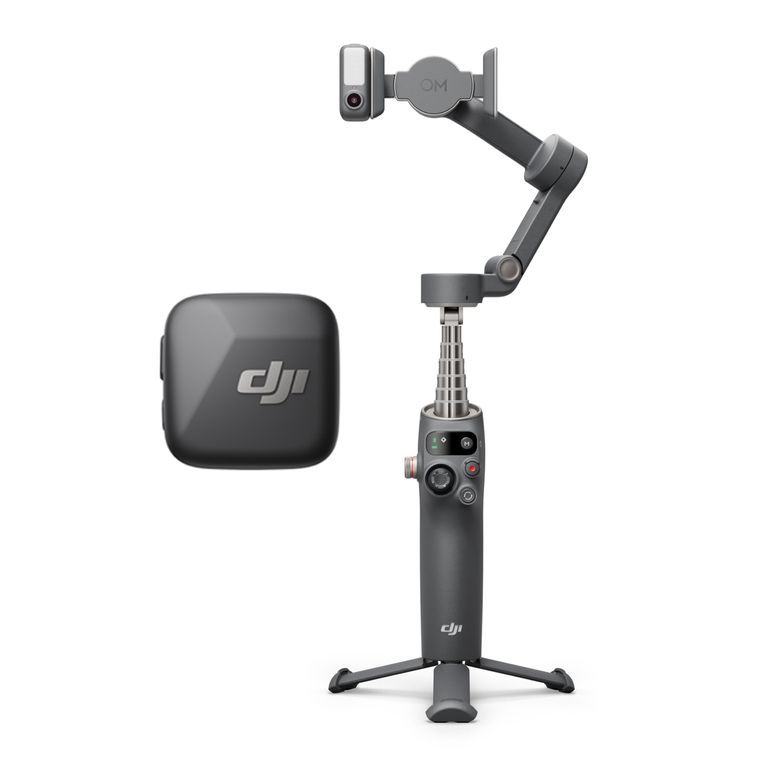 Estabilizador Para Celulares Osmo Mobile 7P Vlog Combo Mic Mini Transmitter