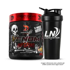 DRAG PHARMA - Venom Inferno 40 servicios Pre Entreno - Brazo de 50 Limón + Shaker