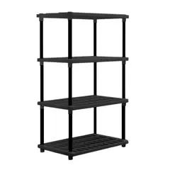 GENERICO - Estante Multifuncional 3 Pisos Rejilla negro