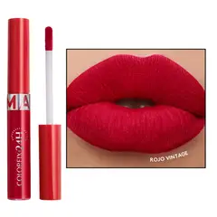 ESIKA - Labial líquido mate COLORFIX 24H LIQUID TATTOO rojo vintage