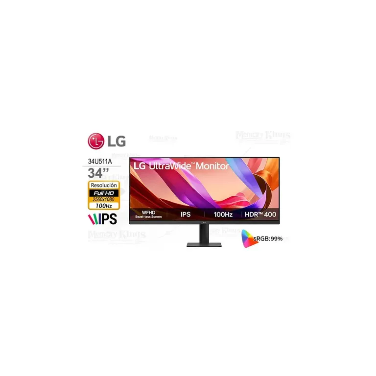 Monitor 34U511A 34 IPS 2560 x 1080 UltraWide HDR 400 100HZ