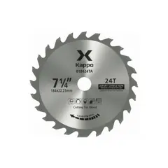 KAPPO - DISCO CARBURADO DENTADO CORTE MADERA 7-¼ X 24D -
