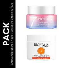 GENERICO - Pack Crema Aclaradora V7 50g + Exfoliante Vitamin C 100g - BIOAQUA