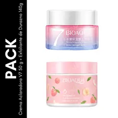 GENERICO - Pack Crema Aclaradora V7 50 g + Exfoliante de Durazno 140g - BIOAQUA