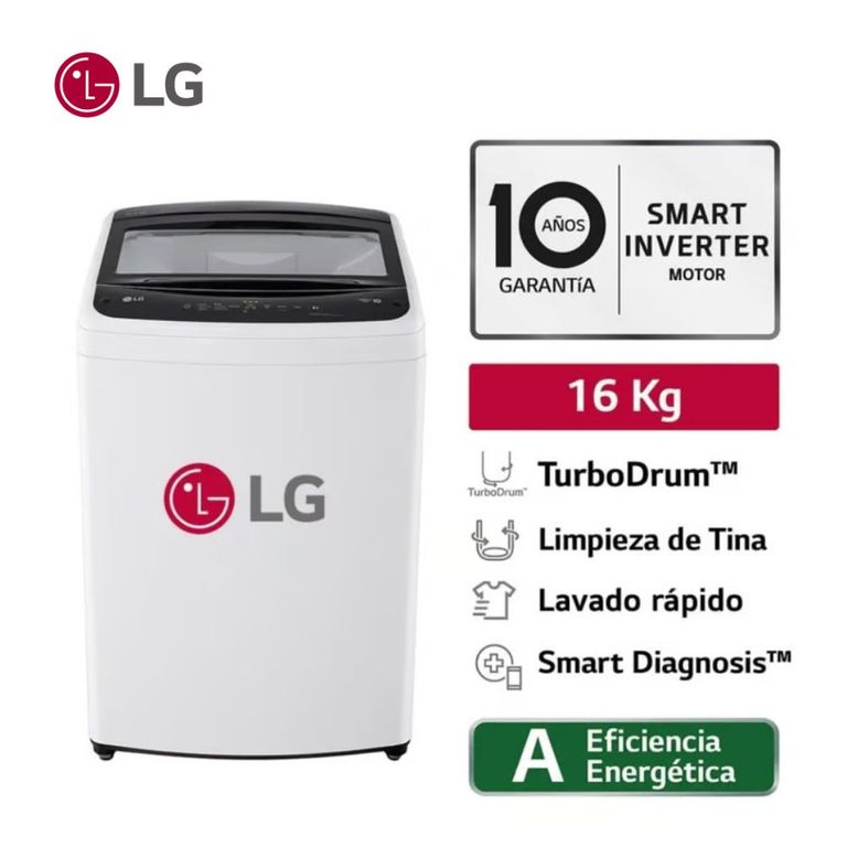 Lavadora 16kg WT16WVTB Blanco