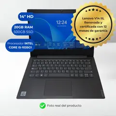 LENOVO - Laptop V14-IIL Corei5-1035G1 20Gb 500Gb 14 W11 Reacondicionada