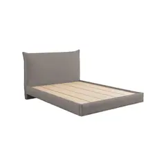 MUEBLES MACRUMO - Cama tapizada Bersa - King Beige Oscuro