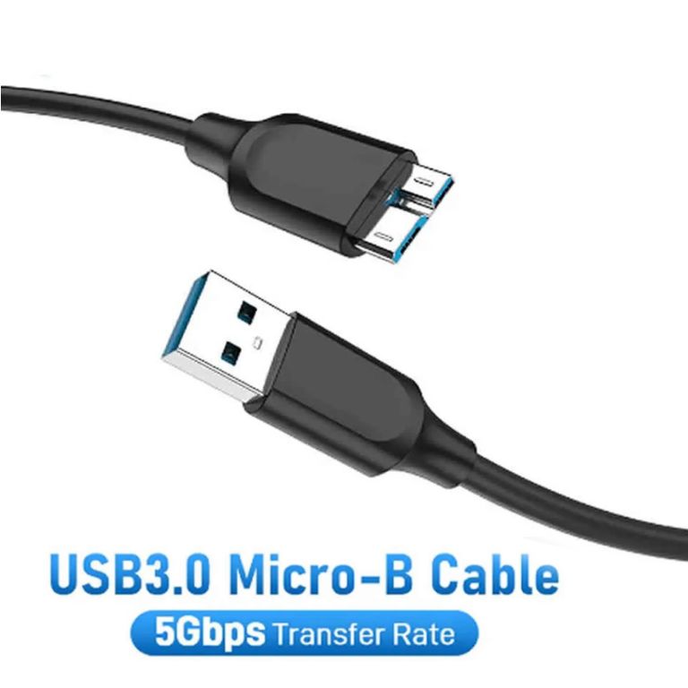 Cable USB 3.0 Para Disco Duro Externo Hdd Macho A Micro B 30
