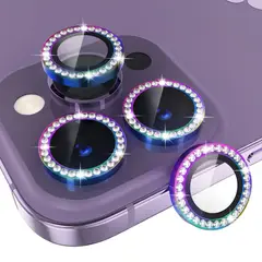 GENERICO - Protector de Lente Diamante Metal para iPhone 17 Pro Max - Tornasol