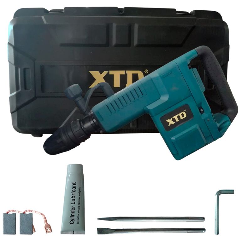 Martillo Demoledor 1500W SDS Max 16.8J Profesional + Cinceles