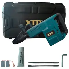 XTD - Martillo Demoledor 1500W SDS Max 16.8J Profesional + Cinceles