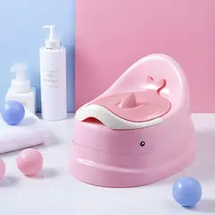 SM - BACIN ENTRENAMIENTO INODORO PARA BEBES NIÑOS INFANTIL BALLENITA ROSADO